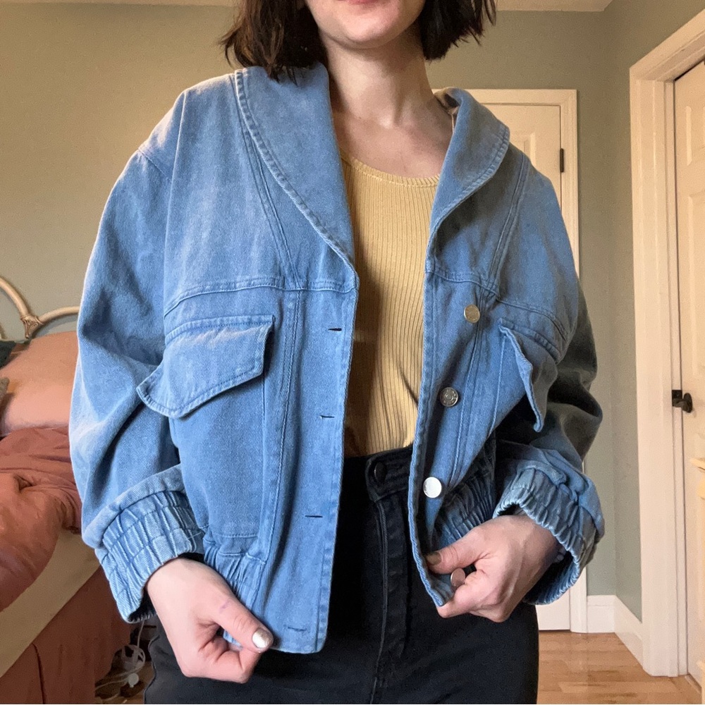 Retro jean jacket/jean blazer